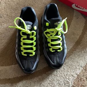 Lime green, Black, & Grey Air Max